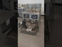 OFG-322L メモリ機能を持つ商用ガスチップ オープンスタイル 深層液晶パネルオイルフライヤーとオイル