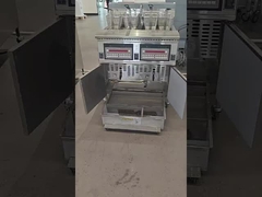 OFG-220 2つのポット 4つのバスケット 油過濾ガスオープンチップフライヤー