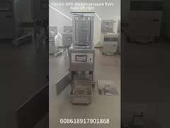 6HD 電動 12KW 380V 28L 6 フライ トレイ 大生産性 ラウンド ブロスター チキン プレッシャー フライヤー