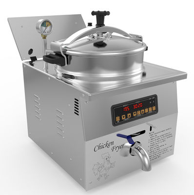 デジタルパネル 16L 3KW 220V/110V チキン エクスプレス カウンター トッププレッシャー フライヤー