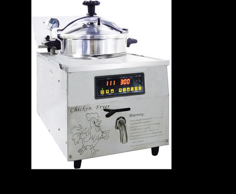 デジタルパネル 16L 3KW 220V/110V チキン エクスプレス カウンター トッププレッシャー フライヤー