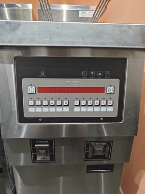 電子デジタルコンピュータ パネル オイルフィルタリング 1ポット 2バスケット オープン ディープフライヤー