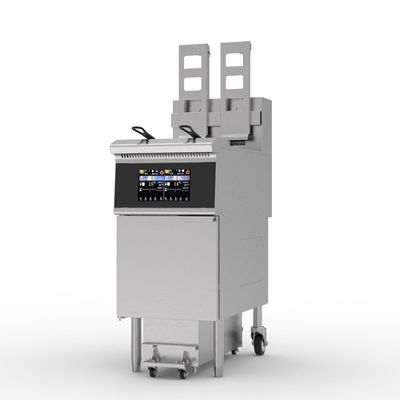 14.3kw パワー タッチスクリーン スマートパネル 380V/50hz~60hz オイルフィルター付き 商業用電気式 フライヤー