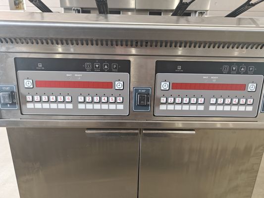 28.6kw ダブルタンク 大容量デジタルコンピュータ パネル 電気&ガス チップ オープン フライヤー マシン