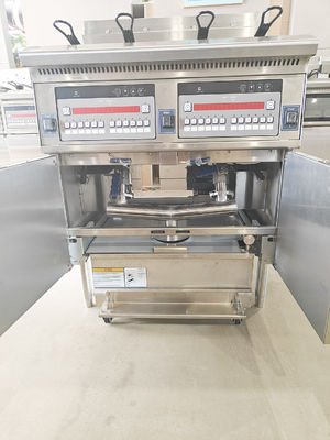 28.6kw ダブルタンク 大容量デジタルコンピュータ パネル 電気&ガス チップ オープン フライヤー マシン