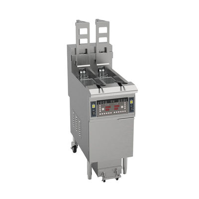 オートリフト 2鍋 2バスケット 13L*2 容量 オイルフィルタリング 電気チップ オイル オープン フライヤー