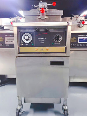 メカニカルパネル 304 SUS ガス加熱 オイルフィルタリング付き チキンプレッシャーフライヤー