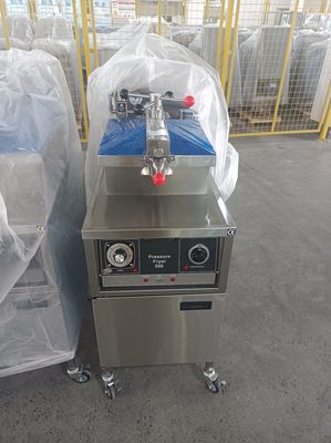 メカニカルパネル 304 SUS ガス加熱 オイルフィルタリング付き チキンプレッシャーフライヤー