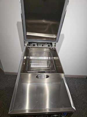 メカニカルパネル 304 SUS ガス加熱 油濾過なしのチキンプレッシャーフライヤー
