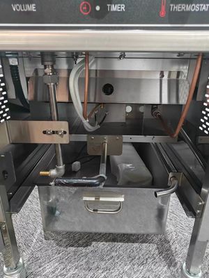 メカニカルパネル 304 SUS ガス加熱 油濾過なしのチキンプレッシャーフライヤー