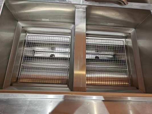 2つの鍋 4つのバスケット オープンガス 深い商用 深いチップ 電気&ガス 深いフライヤー