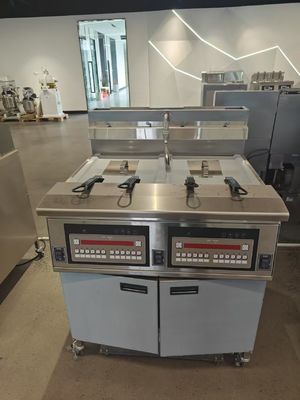 LPGガス 天然ガス ダブルタンク 4つのバスケット デジタル パネル ガスのチップ オープン フライヤー
