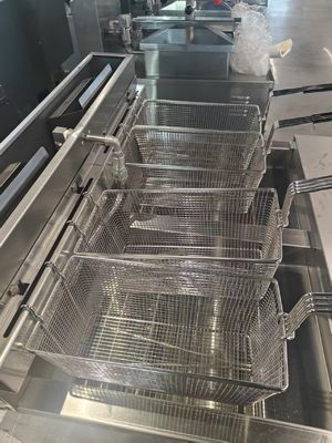 深揚げ機 2 ポットガスチップス オイルオープンフライヤー