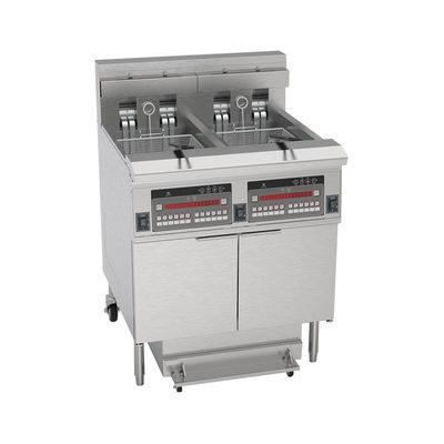 304SUS 工場直販 2タンク 4バスケット デジタルパネル 電気・ガス フライヤー