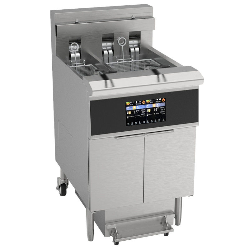 スマートタッチパネル 21.4KW 380V CE認証付き オイルフィルタリング 電気オープンディープフライヤー
